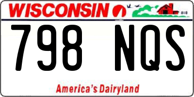 WI license plate 798NQS