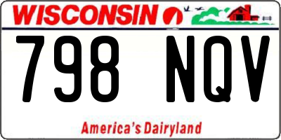 WI license plate 798NQV
