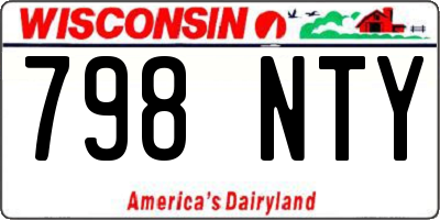 WI license plate 798NTY