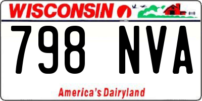 WI license plate 798NVA