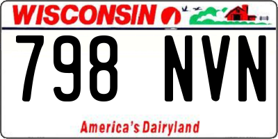 WI license plate 798NVN