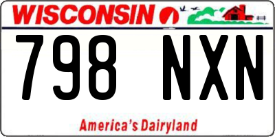 WI license plate 798NXN
