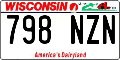 WI license plate 798NZN