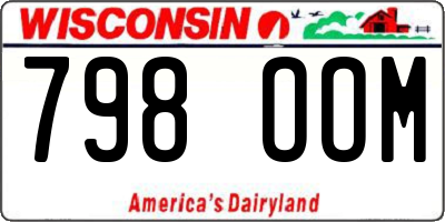 WI license plate 798OOM