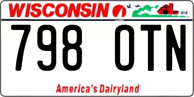 WI license plate 798OTN