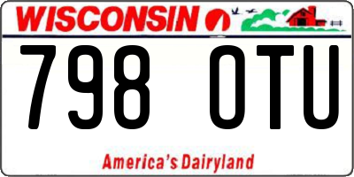 WI license plate 798OTU