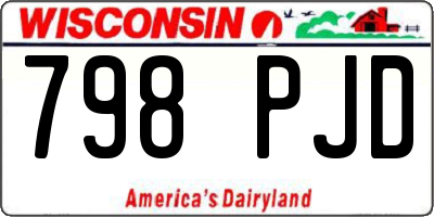 WI license plate 798PJD