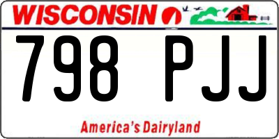 WI license plate 798PJJ