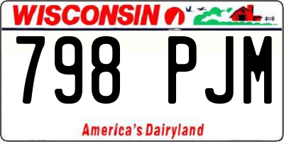 WI license plate 798PJM