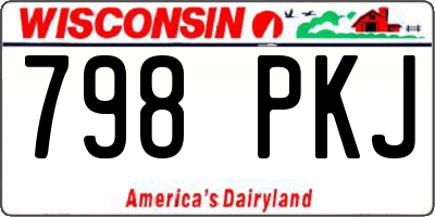 WI license plate 798PKJ