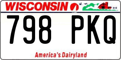 WI license plate 798PKQ