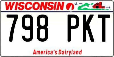 WI license plate 798PKT