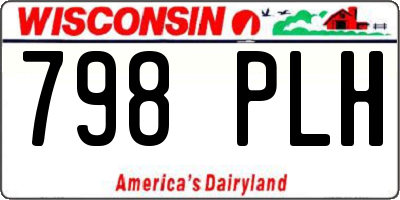 WI license plate 798PLH