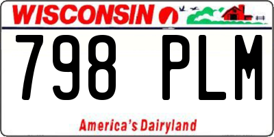 WI license plate 798PLM