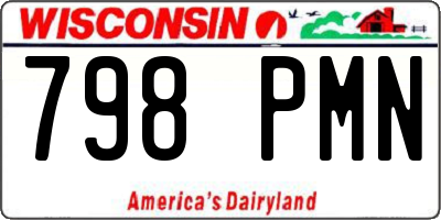 WI license plate 798PMN
