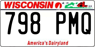WI license plate 798PMQ