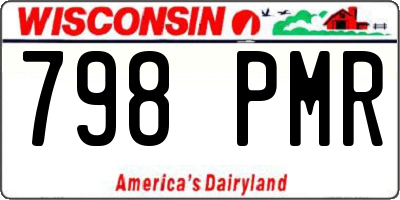 WI license plate 798PMR