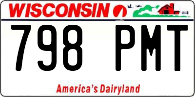 WI license plate 798PMT