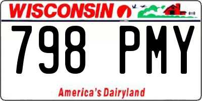 WI license plate 798PMY
