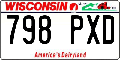 WI license plate 798PXD