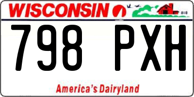 WI license plate 798PXH