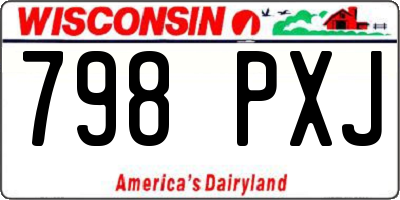 WI license plate 798PXJ