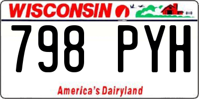 WI license plate 798PYH