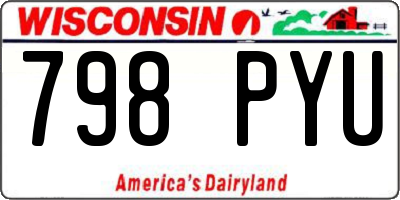 WI license plate 798PYU