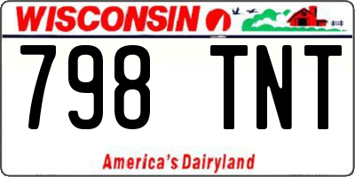 WI license plate 798TNT