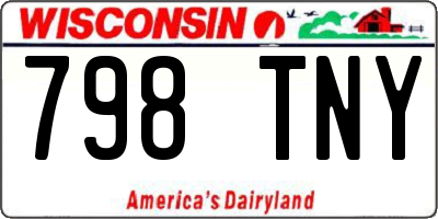 WI license plate 798TNY