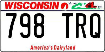 WI license plate 798TRQ