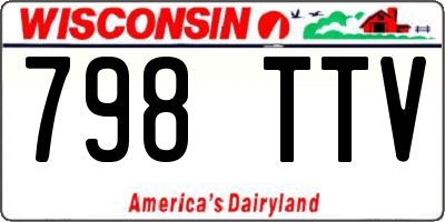 WI license plate 798TTV