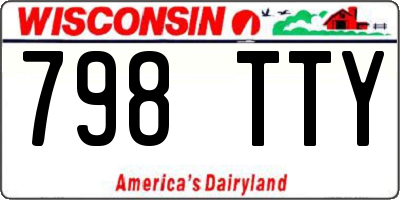 WI license plate 798TTY
