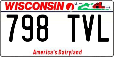 WI license plate 798TVL