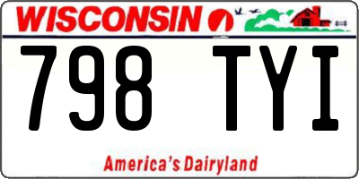 WI license plate 798TYI