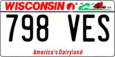 WI license plate 798VES