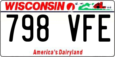 WI license plate 798VFE