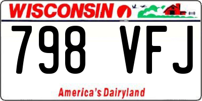WI license plate 798VFJ