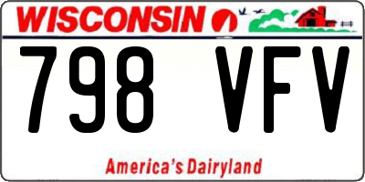 WI license plate 798VFV
