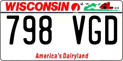 WI license plate 798VGD