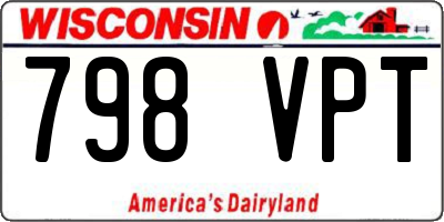 WI license plate 798VPT