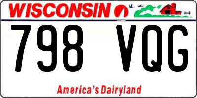 WI license plate 798VQG