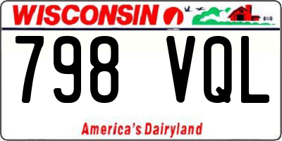 WI license plate 798VQL
