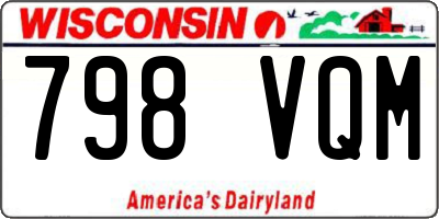 WI license plate 798VQM