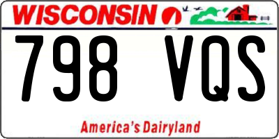 WI license plate 798VQS