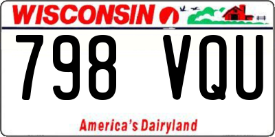 WI license plate 798VQU