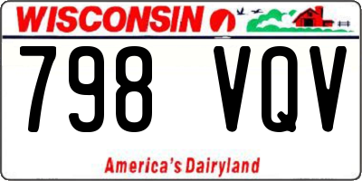 WI license plate 798VQV
