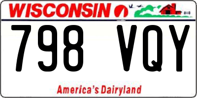 WI license plate 798VQY