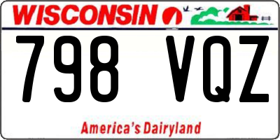 WI license plate 798VQZ