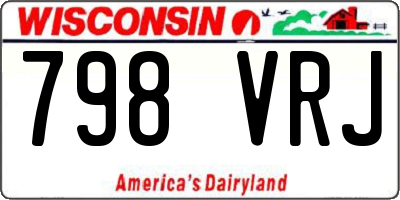 WI license plate 798VRJ